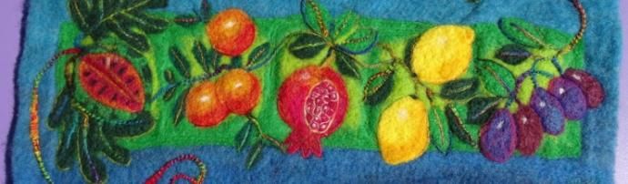 Textile work by Fiona Courtenay-Thompson